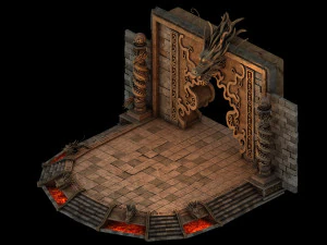 devil dragon palace-longtaizi 3D Model