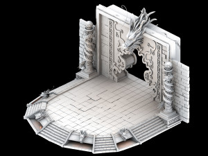 devil dragon palace-longtaizi Modelo 3D