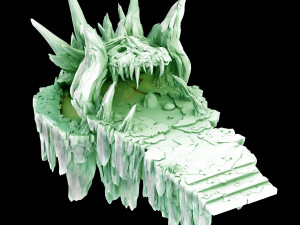 devil dragon hall-dragon head mountain 3D Model