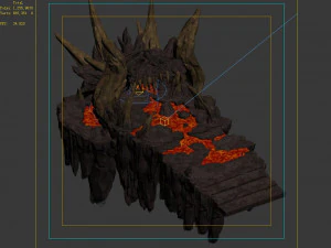 devil dragon hall-dragon head mountain 3D Model
