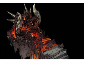 devil dragon hall-dragon head mountain 3D Model