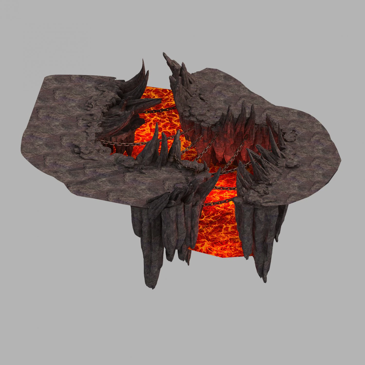 devil dragon hall-dragon head mountain 3D Model .c4d .max .obj .3ds .fbx .stl .blend 