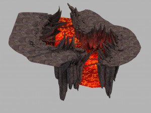 devil dragon hall-dragon head mountain 3D मॉडल