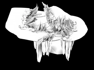 devil dragon hall-dragon head mountain 3D Model