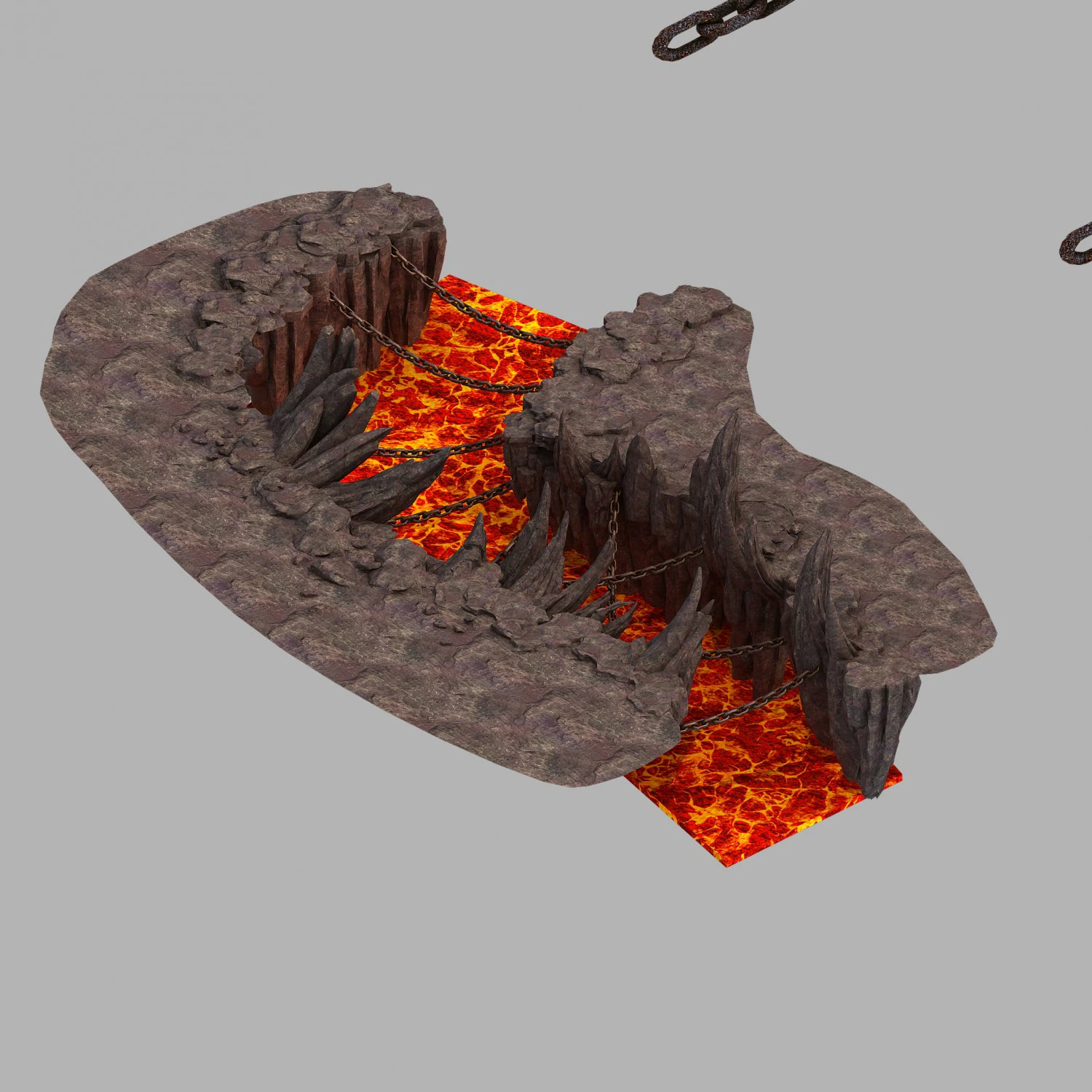 devil dragon palace-dragon shape mountain 03 3D Model .c4d .max .obj .3ds .fbx .stl .blend
