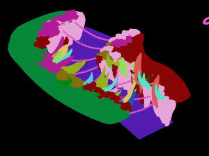 devil dragon palace-dragon shape mountain 03 3Dモデル