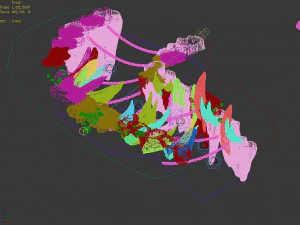 devil dragon palace-dragon shape mountain 03 3D Model
