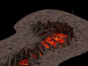 devil dragon temple-dragon shaped mountain 04 3D Model