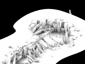 devil dragon temple-dragon shaped mountain 04 3D Model