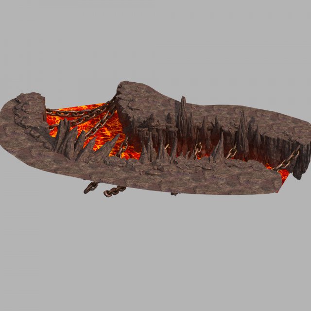 devil dragon temple-dragon shape mountain 05 3D Модель .c4d .max .obj .3ds .fbx .stl .blend 