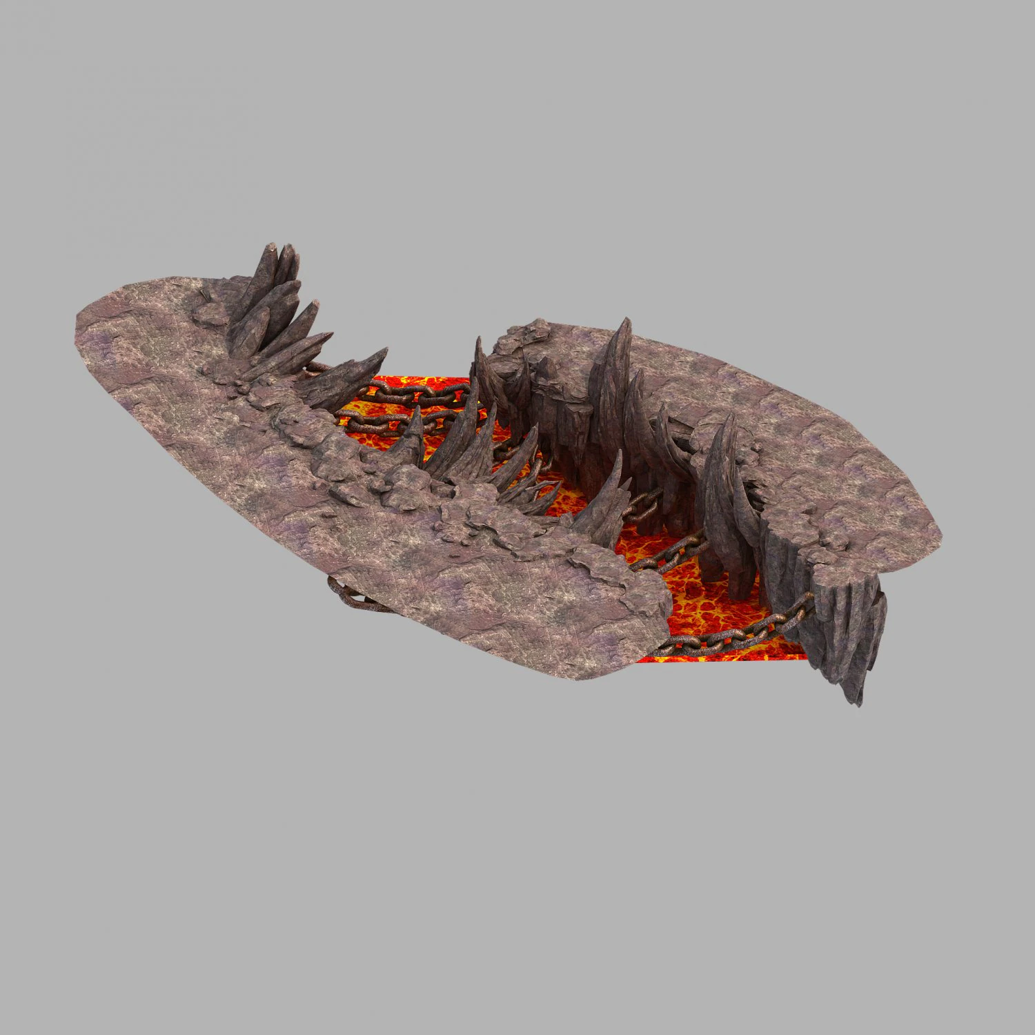 devil dragon temple-dragon shaped mountain 06 3D Model .c4d .max .obj .3ds .fbx .stl .blend