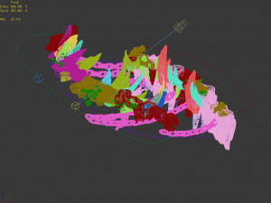 devil dragon temple-dragon shaped mountain 06 Model 3D