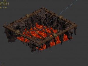 devil dragon temple-hollow lava Modelo 3D