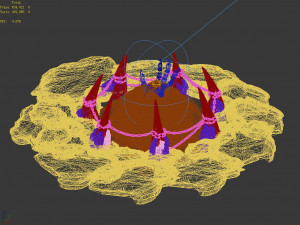 devil dragon temple-disc mountain Modelo 3D