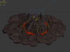 devil dragon temple-disc mountain Modelo 3D