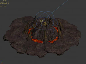 devil dragon temple-disc mountain 3D Model