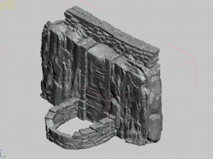 fountain-attractions-rockery-backyard 3D Model