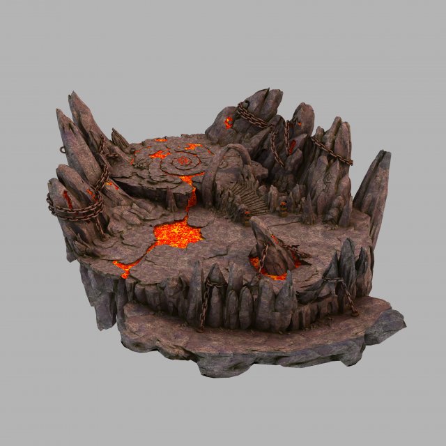 platform big mountain 06 Modelo 3D .c4d .max .obj .3ds .fbx .stl .blend