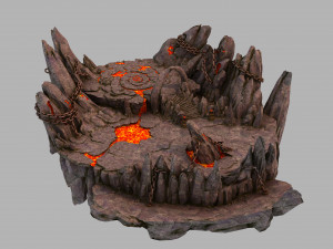 platform big mountain 06 Model 3D