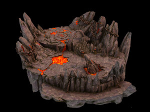 platform big mountain 06 Modelo 3D