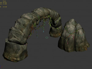 putuo mountain-stone-vine 01 3D Model