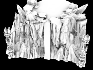 lava-waterfall 01 Modelo 3D