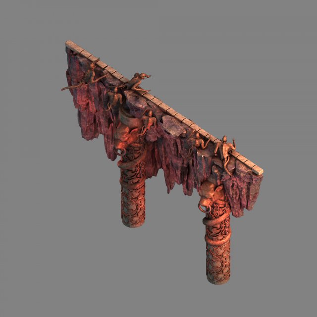 mountain-monster 03 3D Modell .c4d .max .obj .3ds .fbx .stl .blend 
