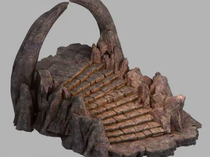 tangga batu gunung 03 Model 3D