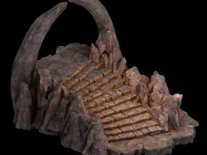 mountain-stone ladder 03 Model 3D