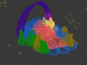 mountain-stone ladder 03 Model 3D