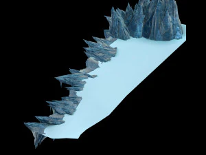 dragon fortress-terrain ice edge 3D Model