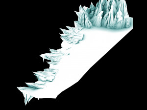 dragon fortress-terrain ice edge Modelo 3D