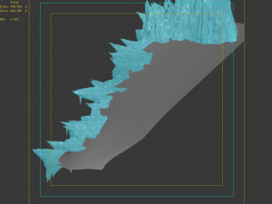 dragon fortress-terrain ice edge Modelo 3D