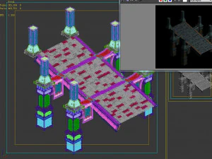 dragon fortress-stone stairs 3D Model