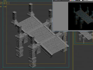 dragon fortress-stone stairs 3D Model