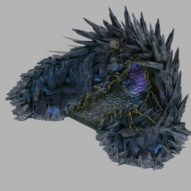 dragon fortress-spider forest arch Model 3D .c4d .max .obj .3ds .fbx .stl .blend 