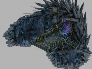 dragon fortress-spider forest arch 3D Model