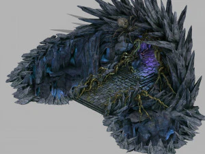 lengkungan hutan laba-laba benteng naga Model 3D