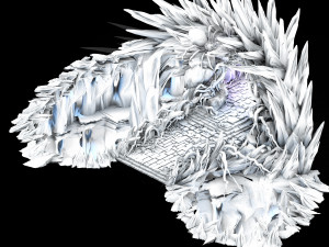 dragon fortress-spider forest arch Model 3D