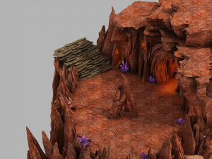 benteng shenong-gunung kanan bawah Model 3D