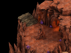 shennong fortress-lower right mountain Modelo 3D