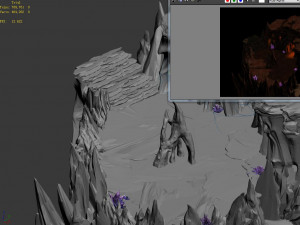 shennong fortress-lower right mountain Modelo 3D