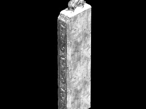 stone tablet-sculpture-snow 85 3D Model
