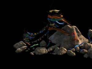 stone-desert-color stone Model 3D