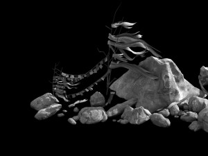 stone-desert-color stone Model 3D