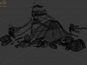 stone-desert-color stone Model 3D