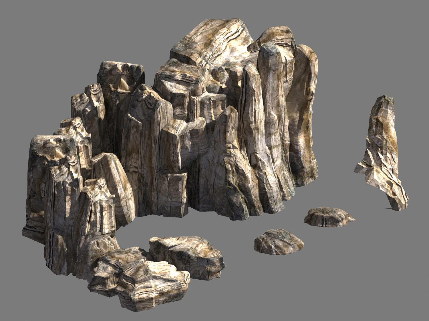 natural landscape-wuzhishan 41 3D Model .c4d .max .obj .3ds .fbx .stl .blend 