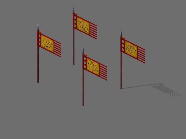 the big dipper-flag 17 Model 3D .c4d .max .obj .3ds .fbx .stl .blend 