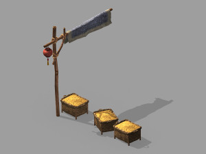 beech city-dry rice 42 3D Model
