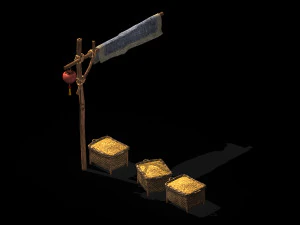 beech city-dry rice 42 3D Model